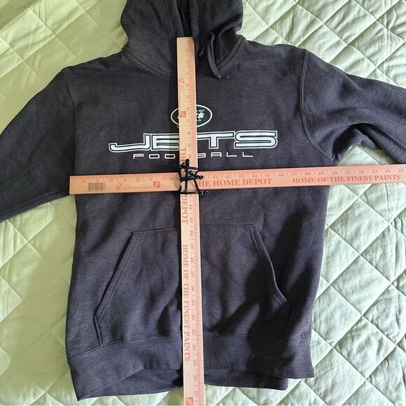 NFL Gray Jets Football Hoodie M - Picture 6 of 6